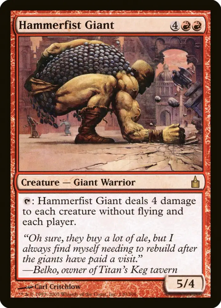 Hammerfist Giant [Ravnica: City of Guilds] - MTG Single