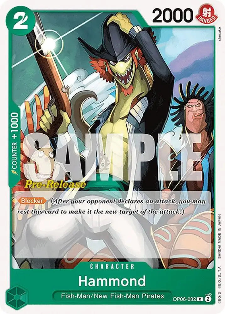 Hammond (OP06-032) [Wings of the Captain Pre-Release Cards]