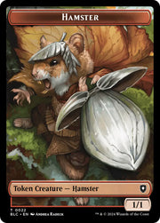 Hamster // City’s Blessing Double-Sided Token [Bloomburrow Commander Tokens] - MTG Single