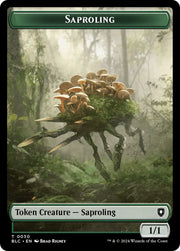 Hamster // Saproling Double-Sided Token [Bloomburrow Commander Tokens] - MTG Single