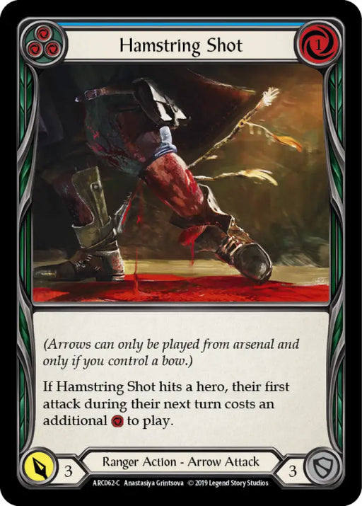 Hamstring Shot (Blue) [Arcane Rising 1st Edition] 1st Edition Normal - Flesh And Blood Single