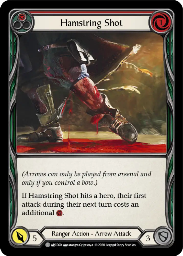Hamstring Shot (Red) [Arcane Rising Unlimited] Unlimited Rainbow Foil - Flesh And Blood Single
