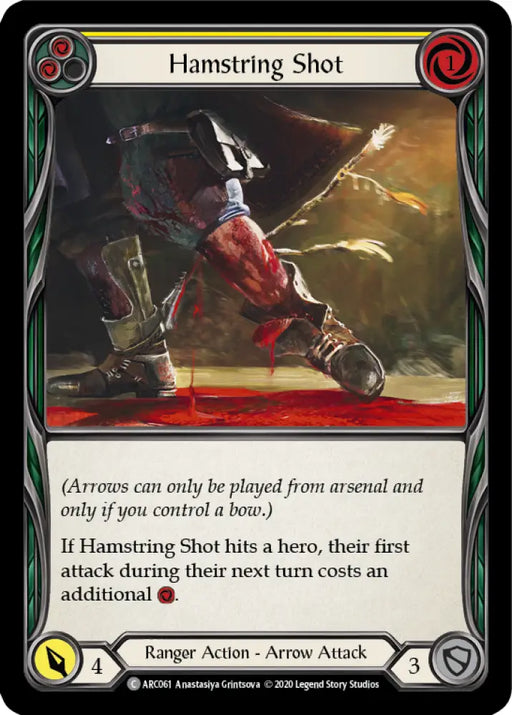 Hamstring Shot (Yellow) [Arcane Rising Unlimited] Unlimited Normal - Flesh And Blood Single