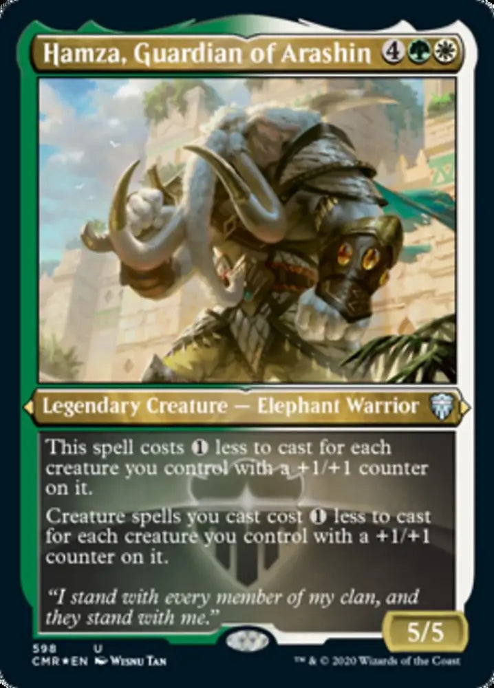 Hamza Guardian of Arashin (Etched) [Commander Legends] - MTG Single