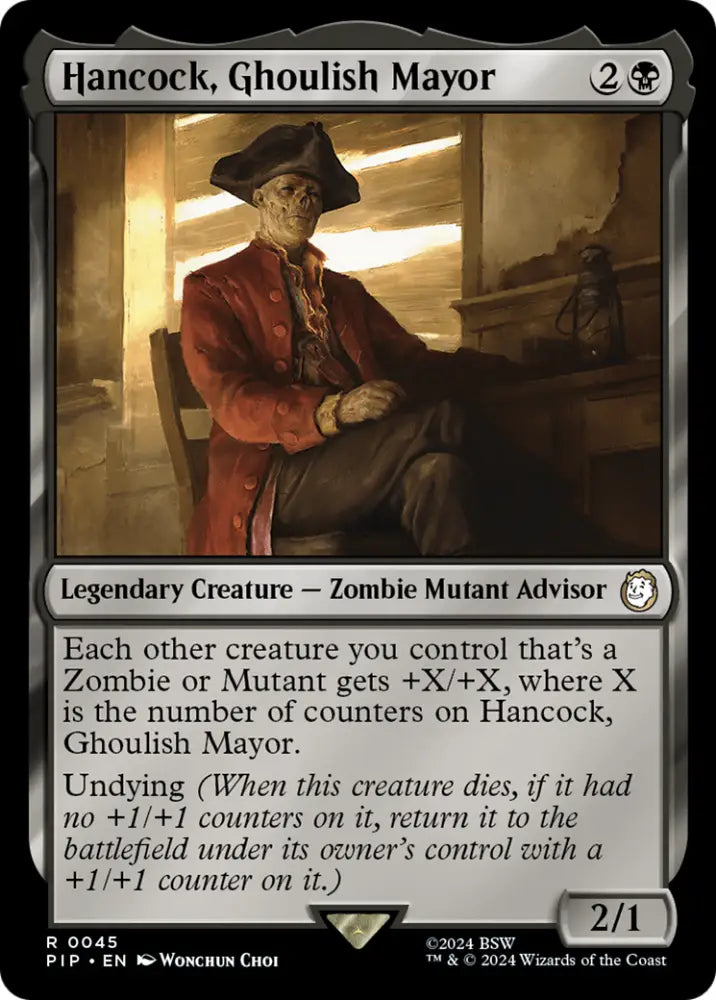 Hancock Ghoulish Mayor [Fallout] - MTG Single