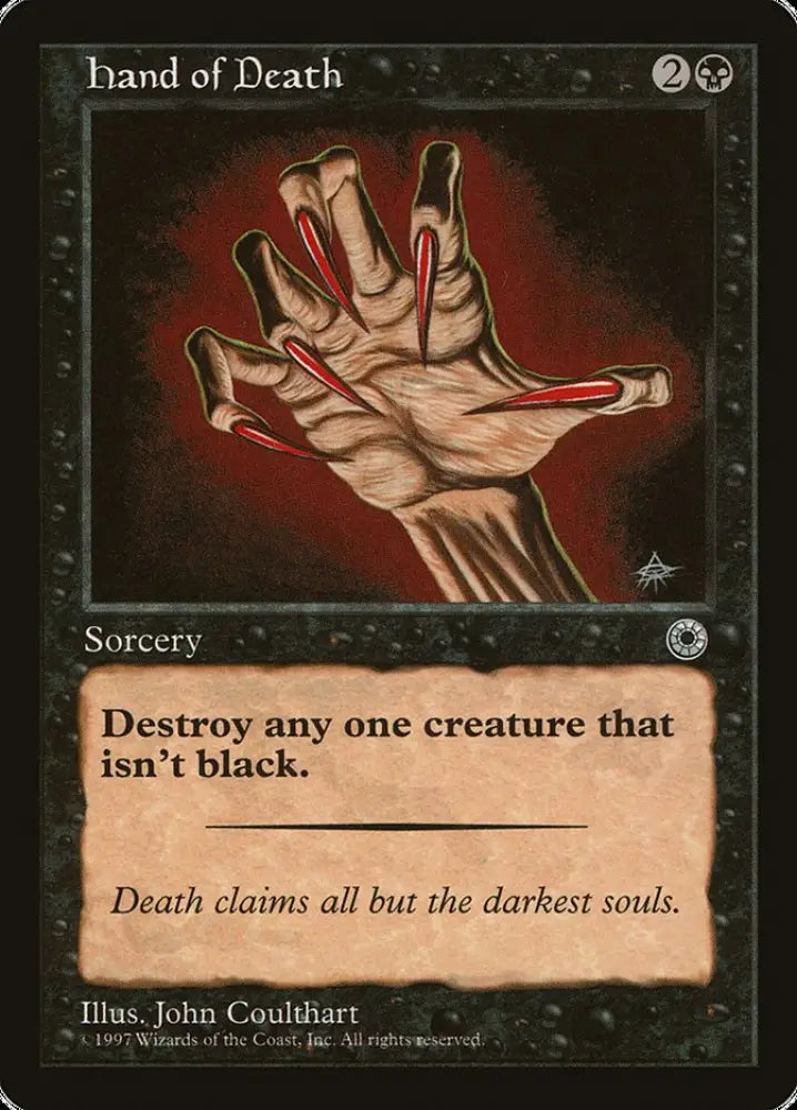 Hand of Death (Without Creature Color Explanation) [Portal] - MTG Single