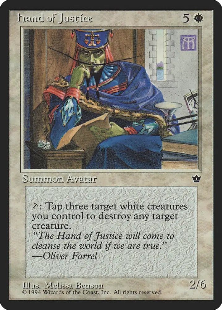 Hand of Justice [Fallen Empires] - MTG Single