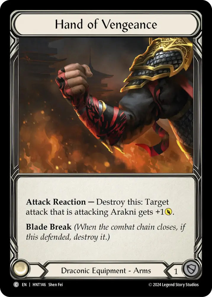 Hand of Vengeance [The Hunted] Cold Foil - Flesh And Blood Single
