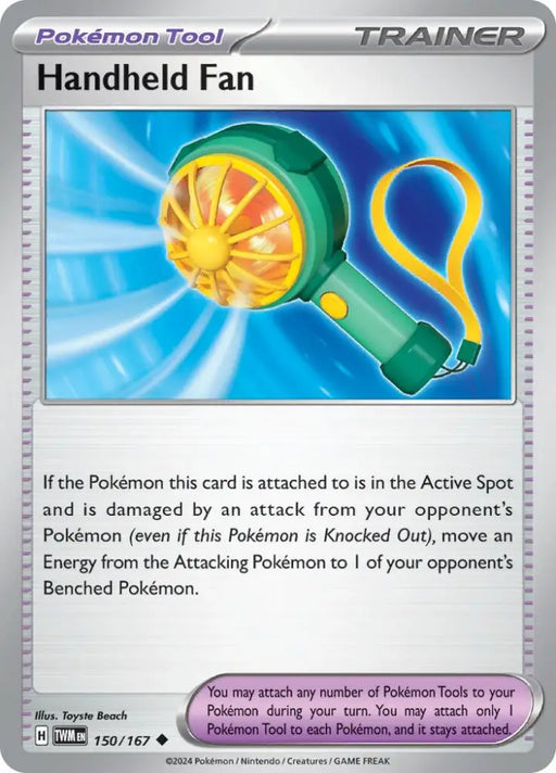 Handheld Fan (150/167) [Scarlet & Violet: Twilight Masquerade] - Pokemon Single