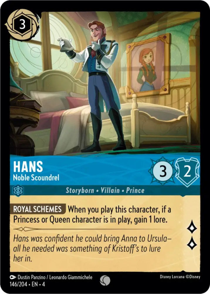 Hans - Noble Scoundrel (146/204) [Ursula’s Return] - Lorcana Single