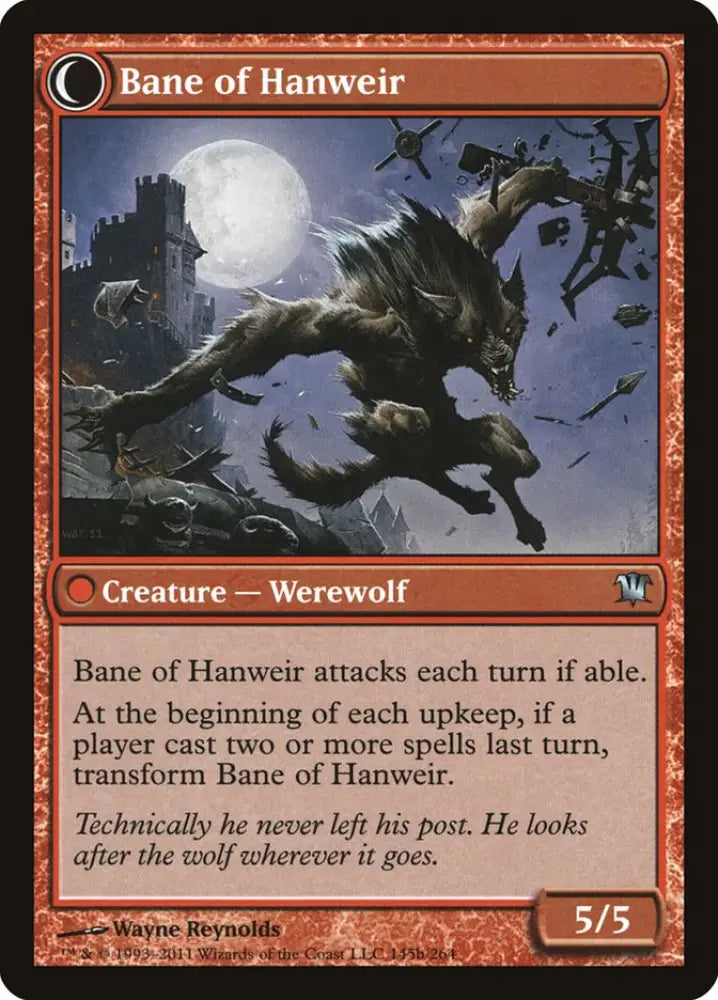 Hanweir Watchkeep // Bane of Hanweir [Innistrad] - MTG Single