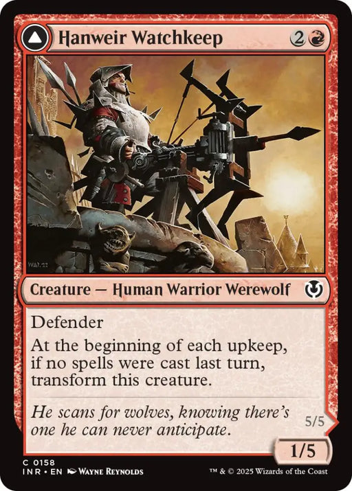 Hanweir Watchkeep // Bane of Hanweir [Innistrad Remastered] - MTG Single