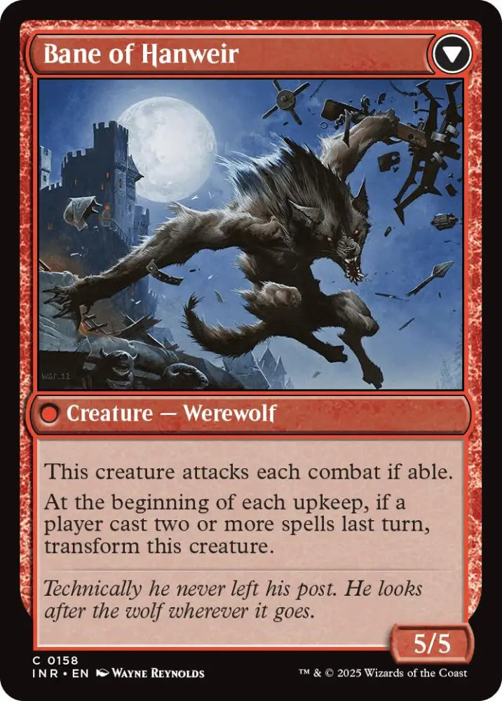 Hanweir Watchkeep // Bane of Hanweir [Innistrad Remastered] - MTG Single