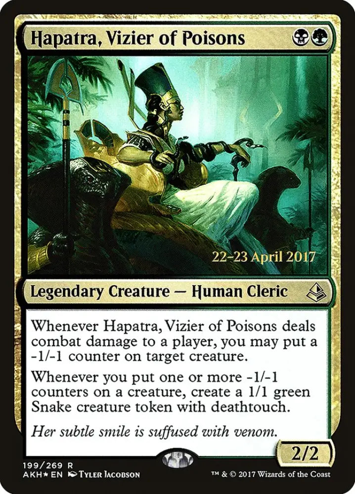 Hapatra Vizier of Poisons [Amonkhet Prerelease Promos] - MTG Single