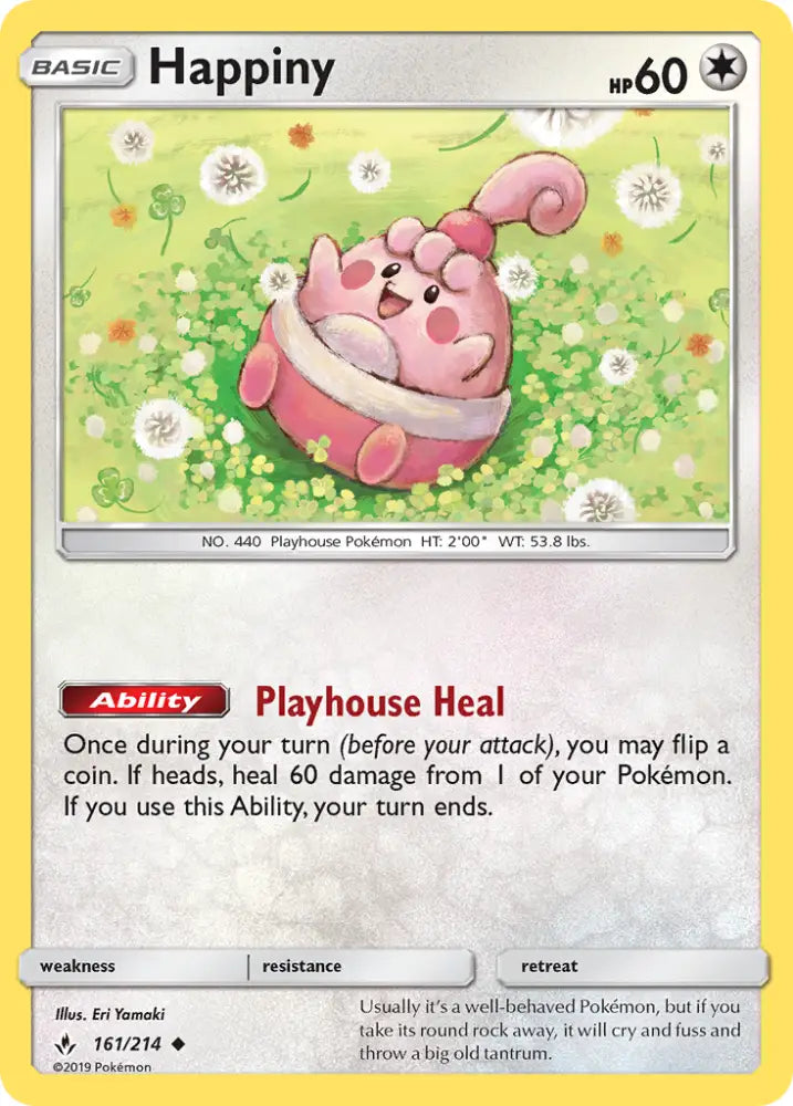 Happiny (161/214) [Sun & Moon: Unbroken Bonds] - Pokemon Single