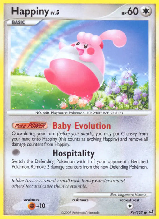 Happiny (76/127) [Platinum: Base Set] - Pokemon Single