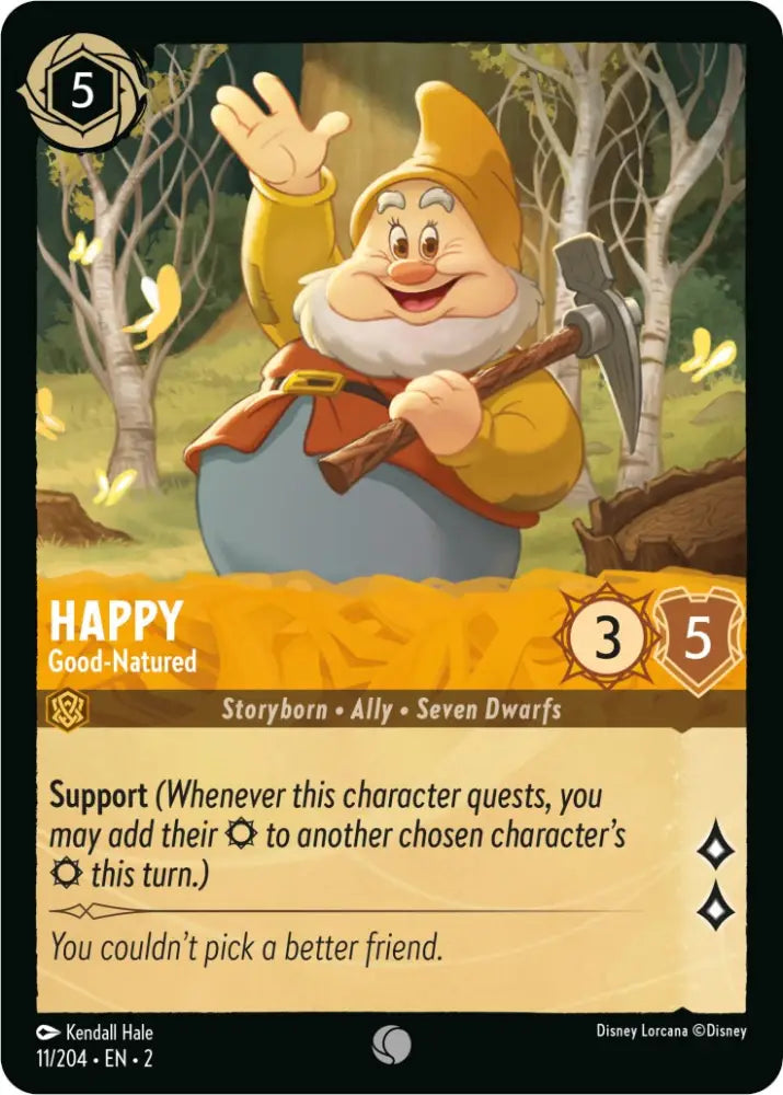 Happy - Good-Natured (11/204) [Rise of the Floodborn] - Lorcana Single