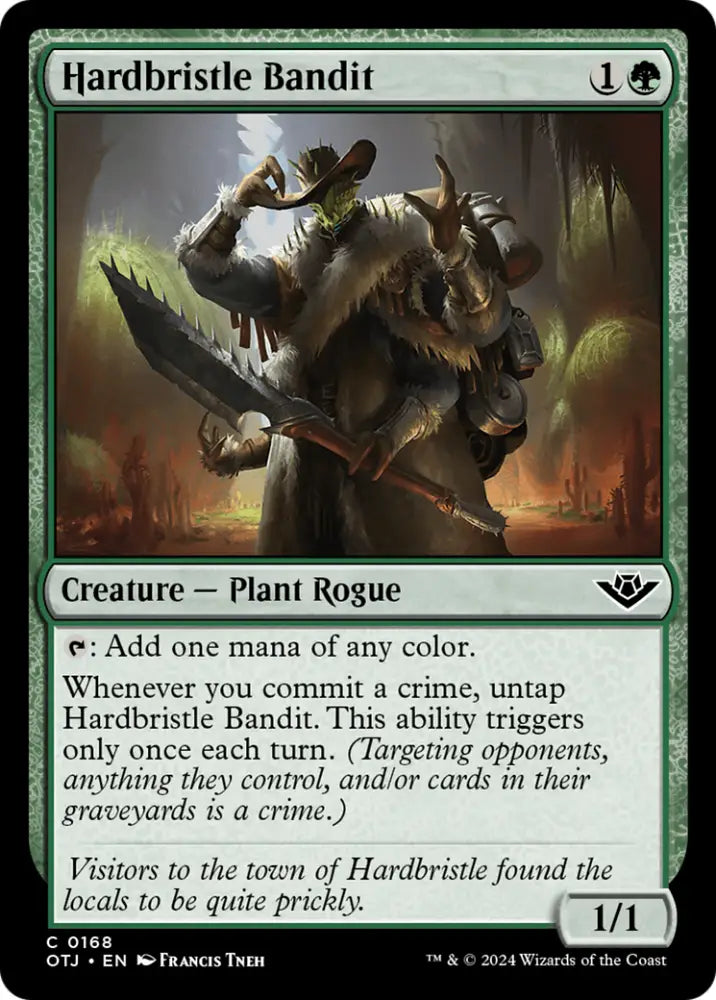 Hardbristle Bandit [Outlaws of Thunder Junction] - MTG Single