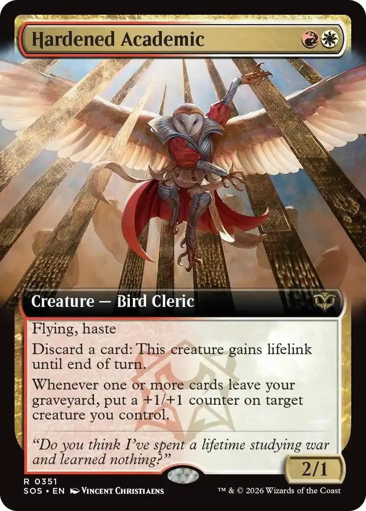 Hardened Academic (Extended Art) (351) [Secrets of Strixhaven]