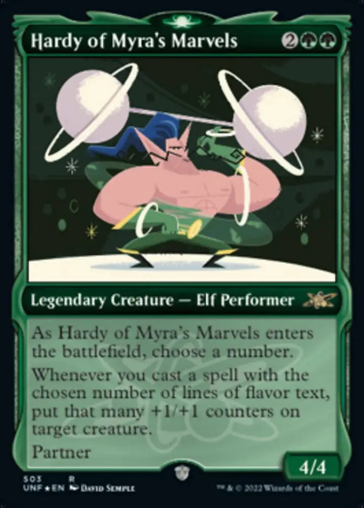 Hardy of Myra’s Marvels (Showcase) (Galaxy Foil) [Unfinity] - MTG Single