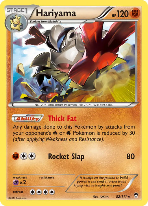Hariyama (52/111) [XY: Furious Fists] - Pokemon Single