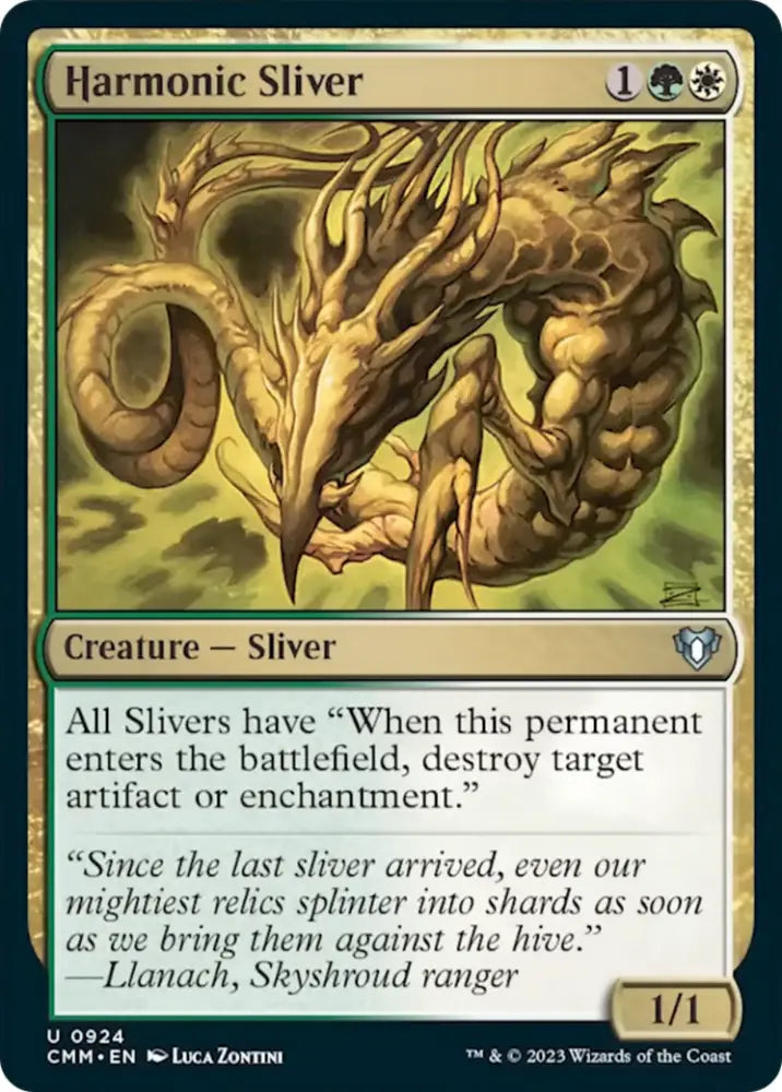 Harmonic Sliver [Commander Masters] - MTG Single