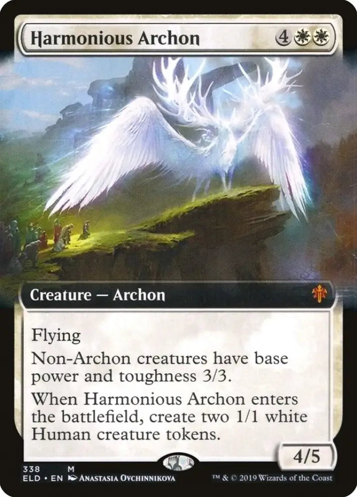 Harmonious Archon (Extended Art) [Throne of Eldraine] - MTG Single
