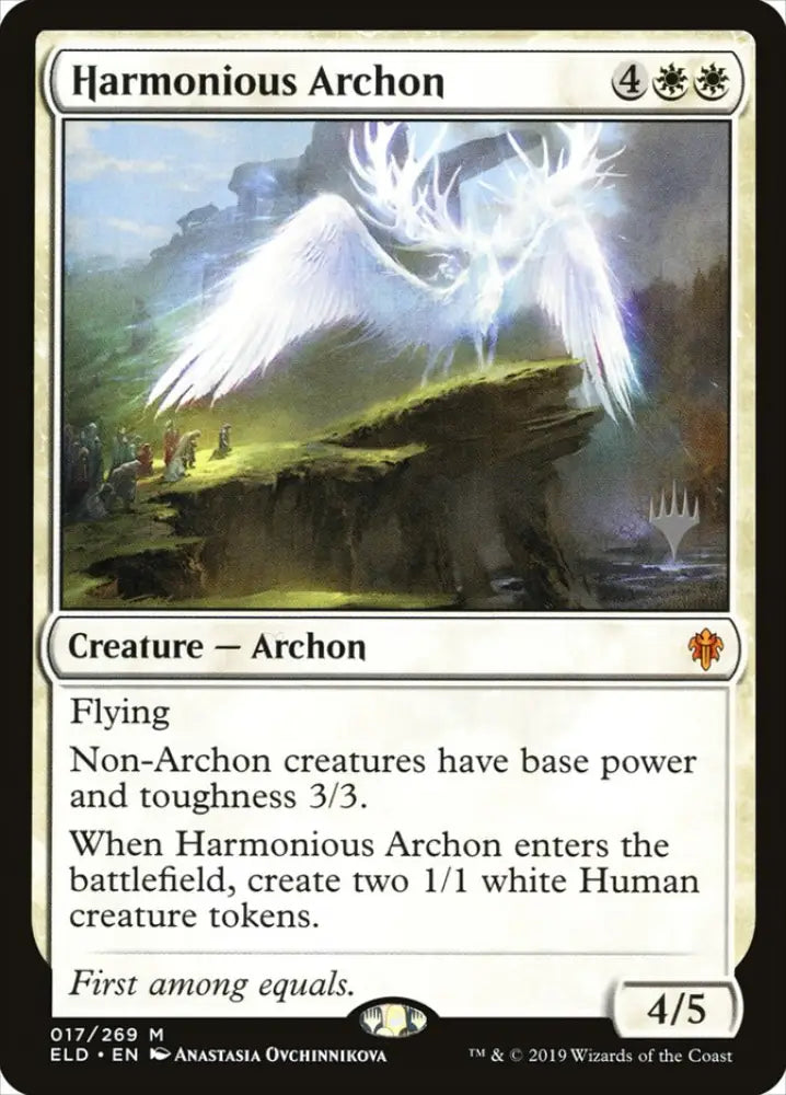 Harmonious Archon (Promo Pack) [Throne of Eldraine Promos] - MTG Single