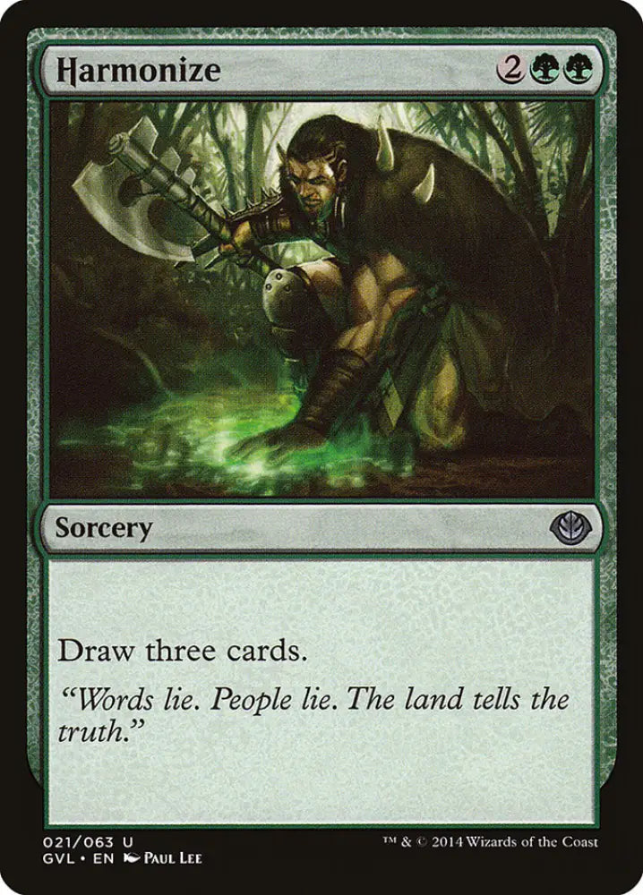 Harmonize (Garruk vs. Liliana) [Duel Decks Anthology] - MTG Single