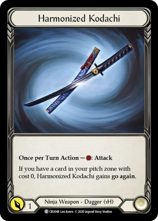Harmonized Kodachi (CRU048) [Crucible of War Unlimited] Unlimited Rainbow Foil - Flesh And Blood Single