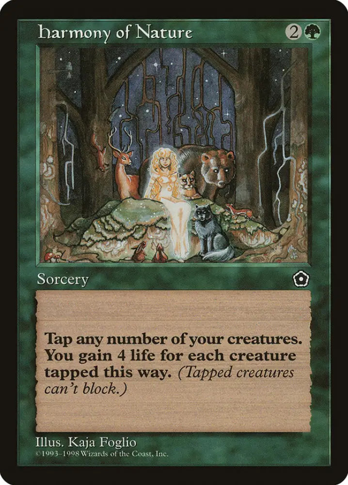 Harmony of Nature [Portal Second Age] - MTG Single