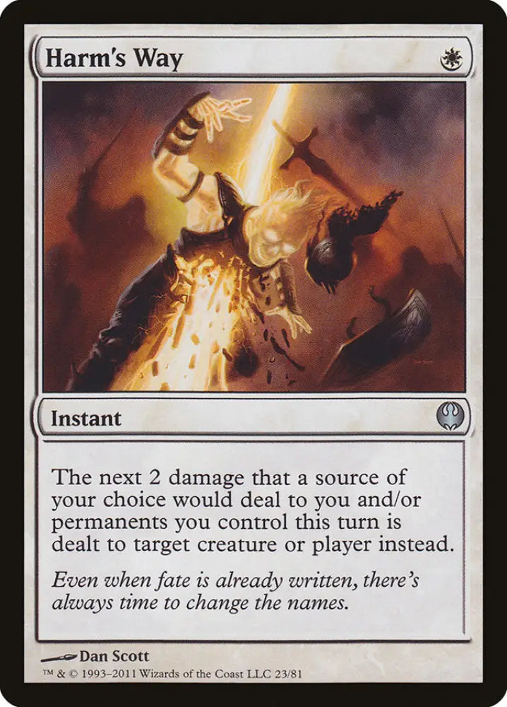 Harm’s Way [Duel Decks: Knights vs. Dragons] - MTG Single