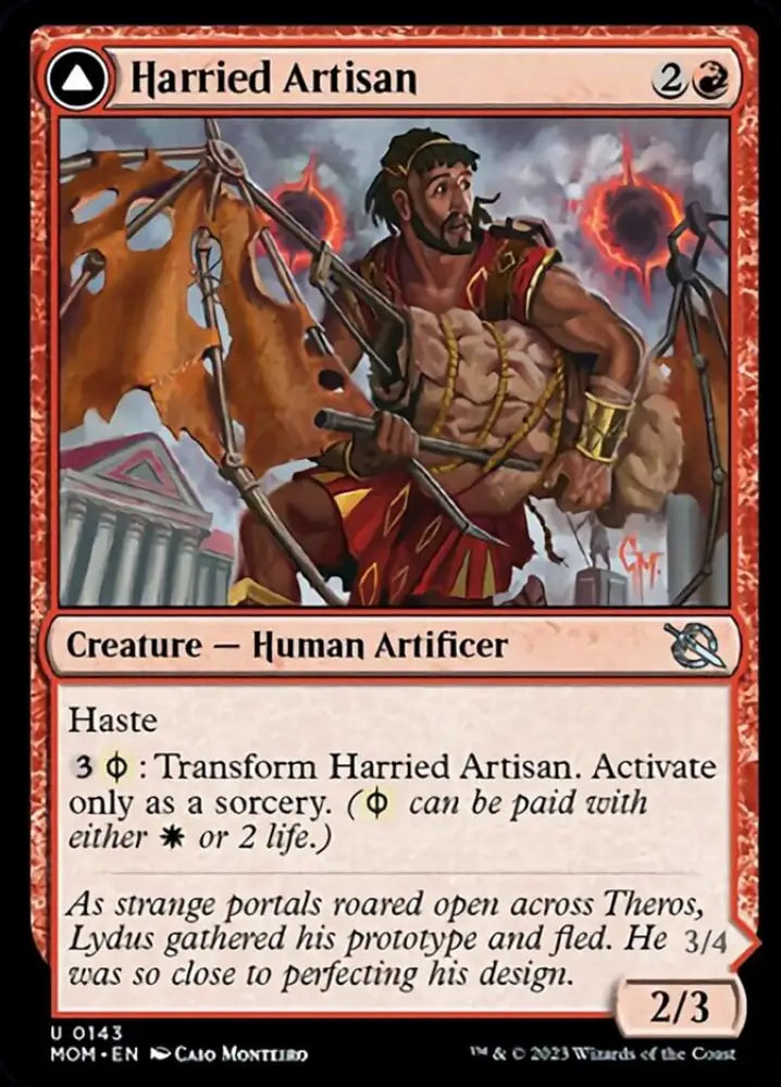 Harried Artisan // Phyrexian Skyflayer [March of the Machine] - MTG Single