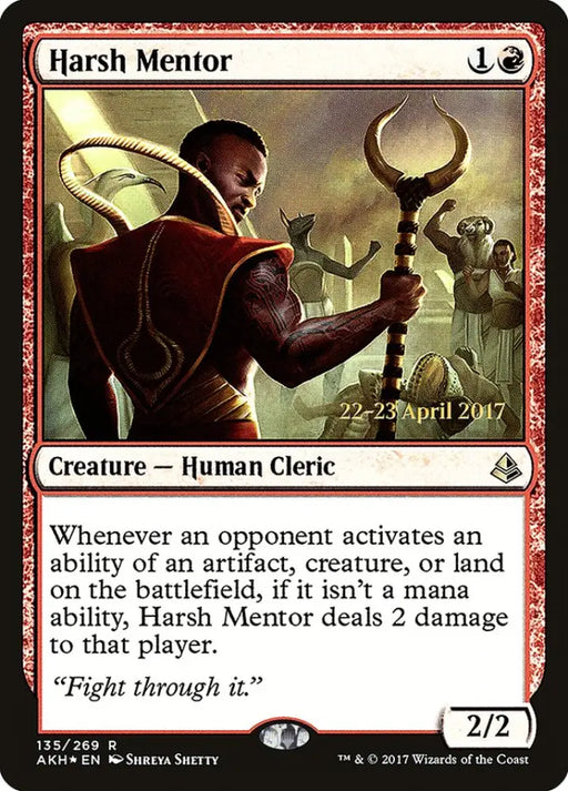 Harsh Mentor [Amonkhet Prerelease Promos] - MTG Single