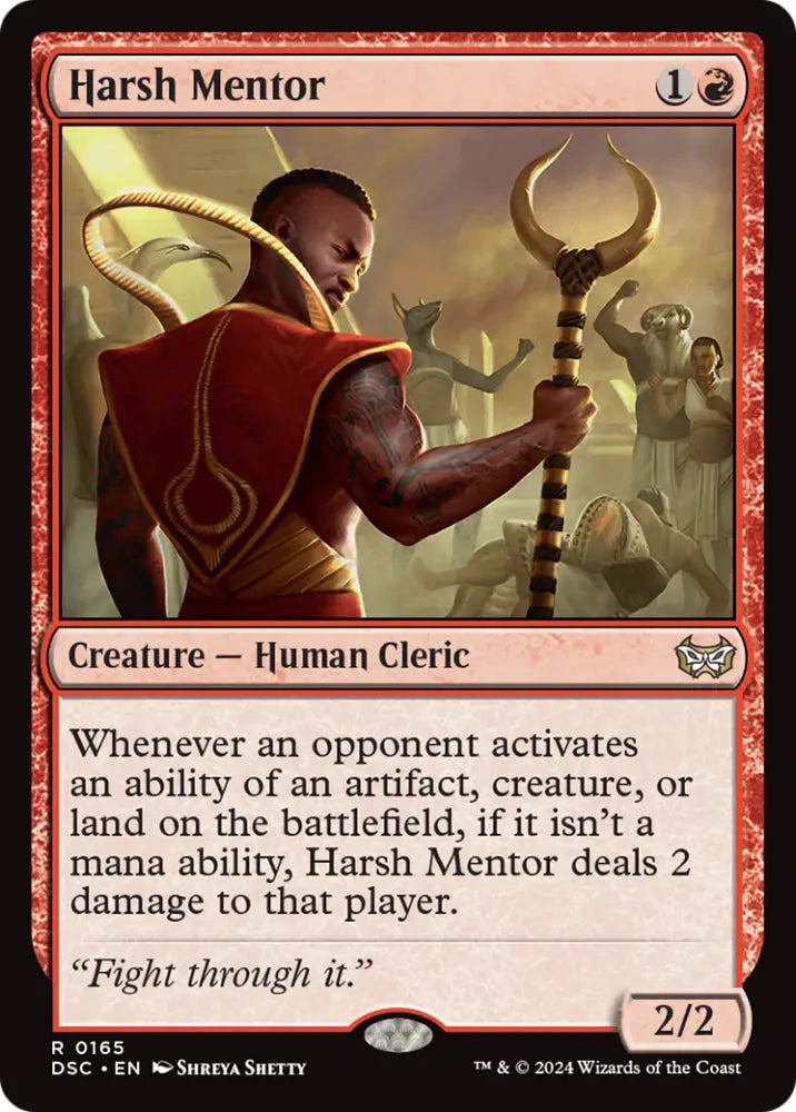 Harsh Mentor [Duskmourn: House of Horror Commander] - MTG Single