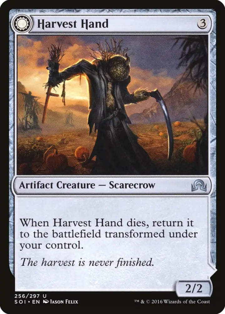 Harvest Hand // Scrounged Scythe [Shadows over Innistrad] - MTG Single