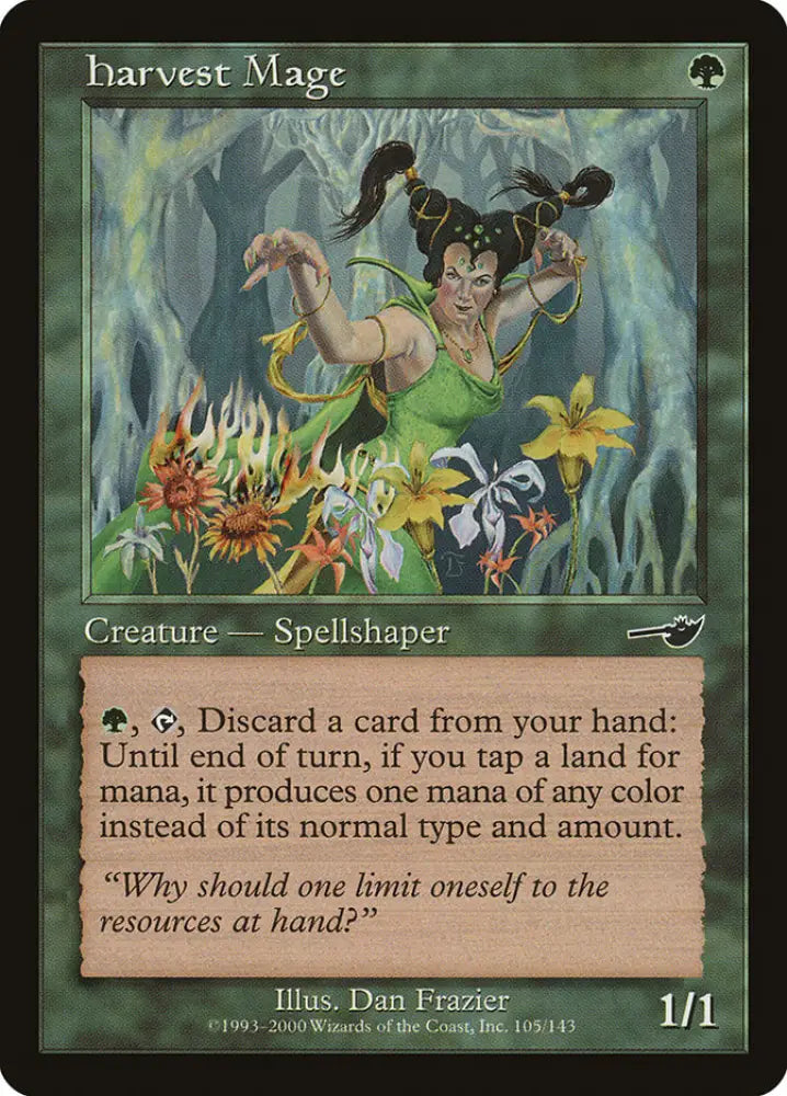 Harvest Mage [Nemesis] - MTG Single