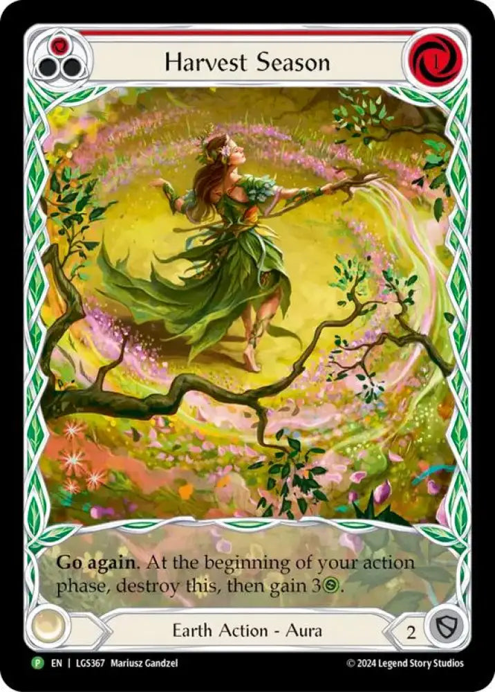 Harvest Season (Red) (Rainbow Foil) [Rosetta] (Promo) Rainbow Foil - Flesh And Blood Single