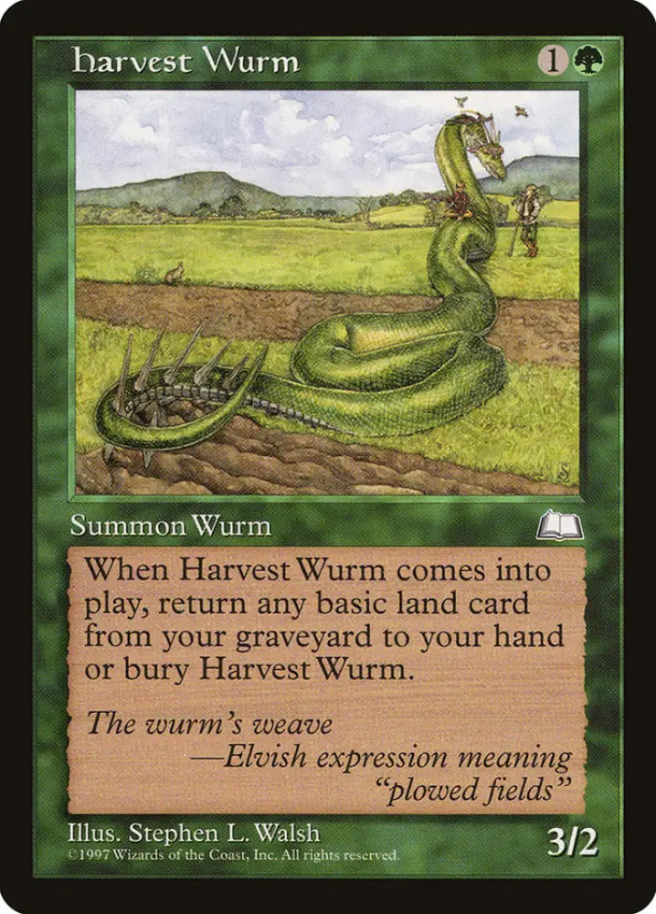 Harvest Wurm [Weatherlight] - MTG Single