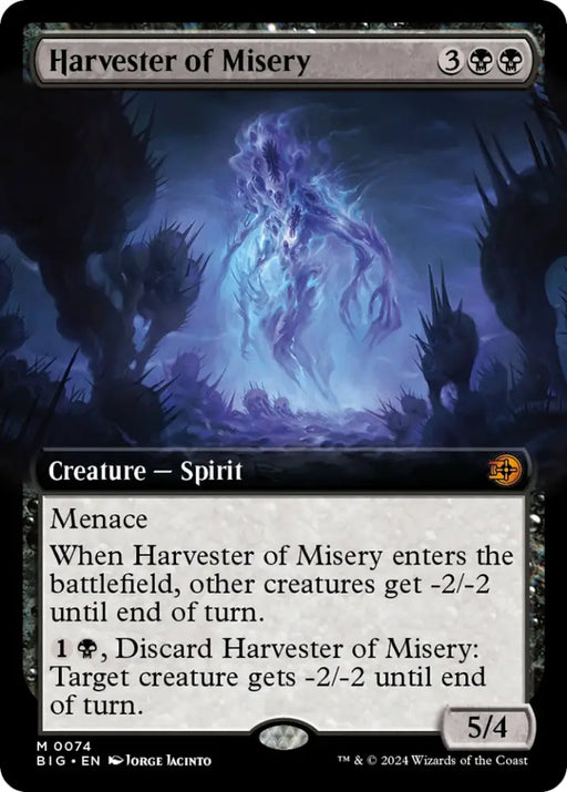 Harvester of Misery (Extended Art) [Outlaws of Thunder Junction: The Big Score] - MTG Single
