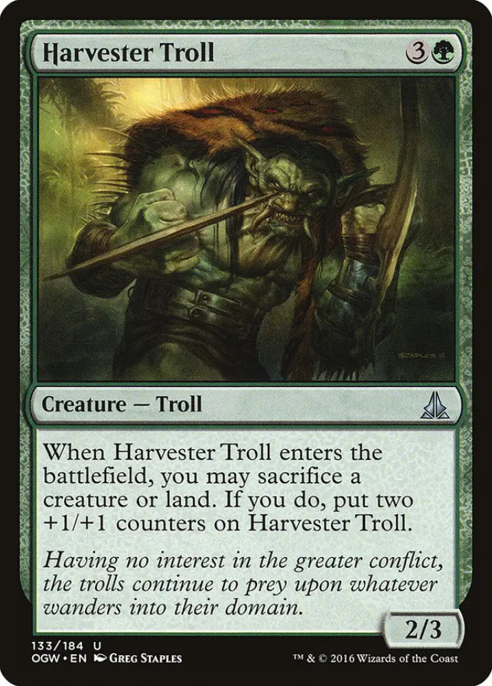 Harvester Troll [Oath of the Gatewatch] - MTG Single