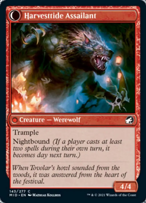 Harvesttide Infiltrator // Harvesttide Assailant [Innistrad: Midnight Hunt] - MTG Single