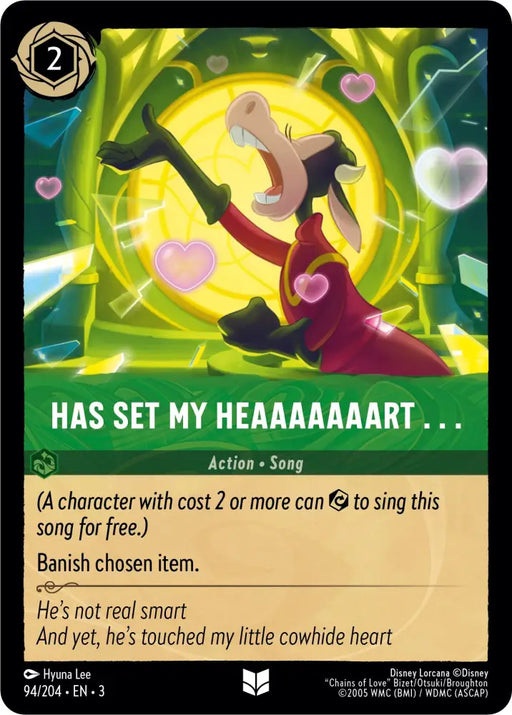 Has Set My Heaaaaaaart. (94/204) [Into the Inklands] - Lorcana Single