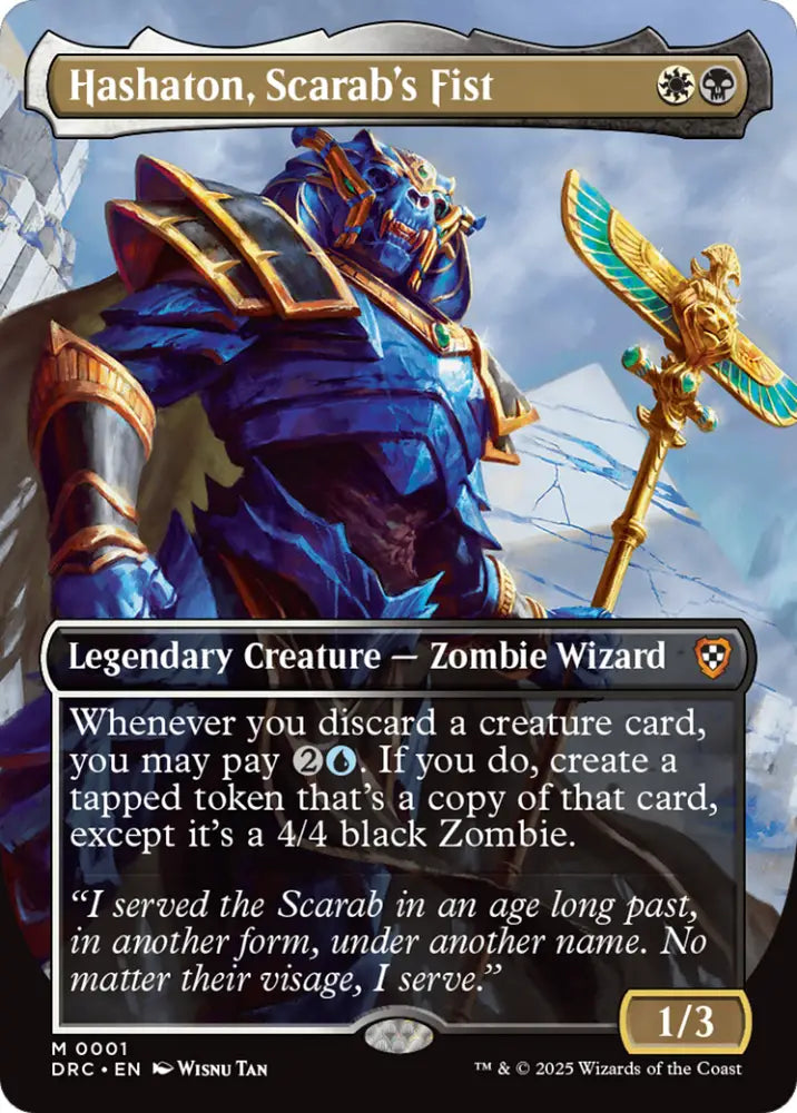 Hashaton Scarab’s Fist (Borderless) [Aetherdrift Commander] - MTG Single
