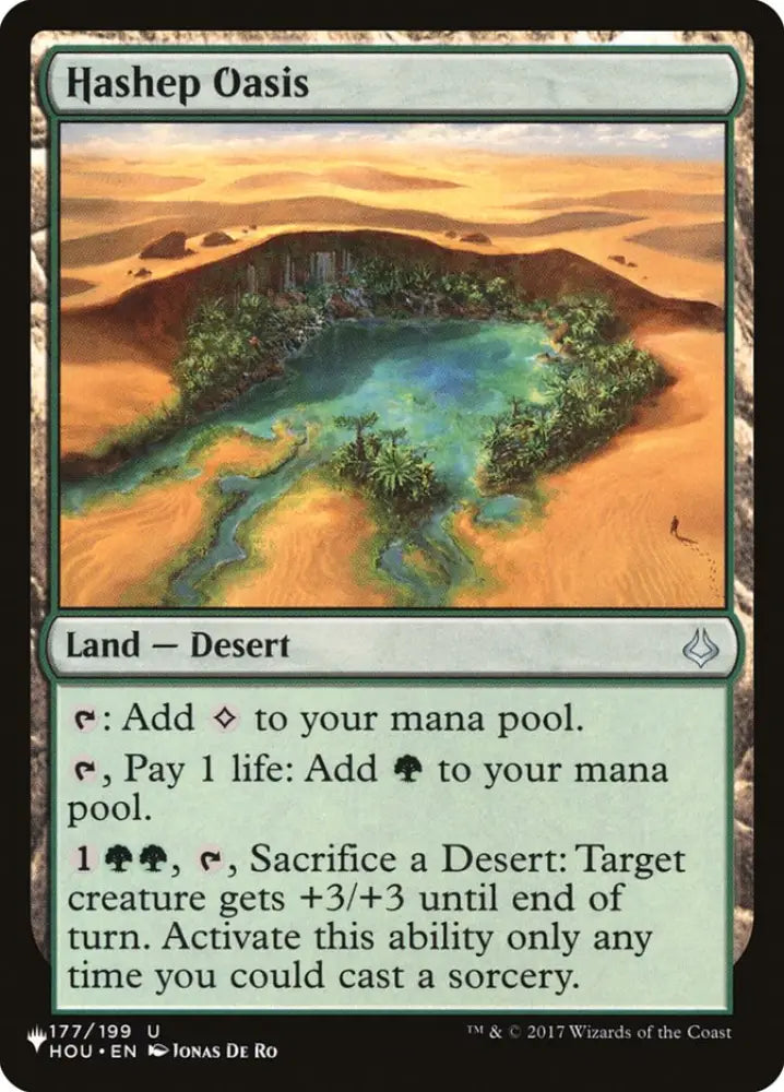 Hashep Oasis [The List] - MTG Single