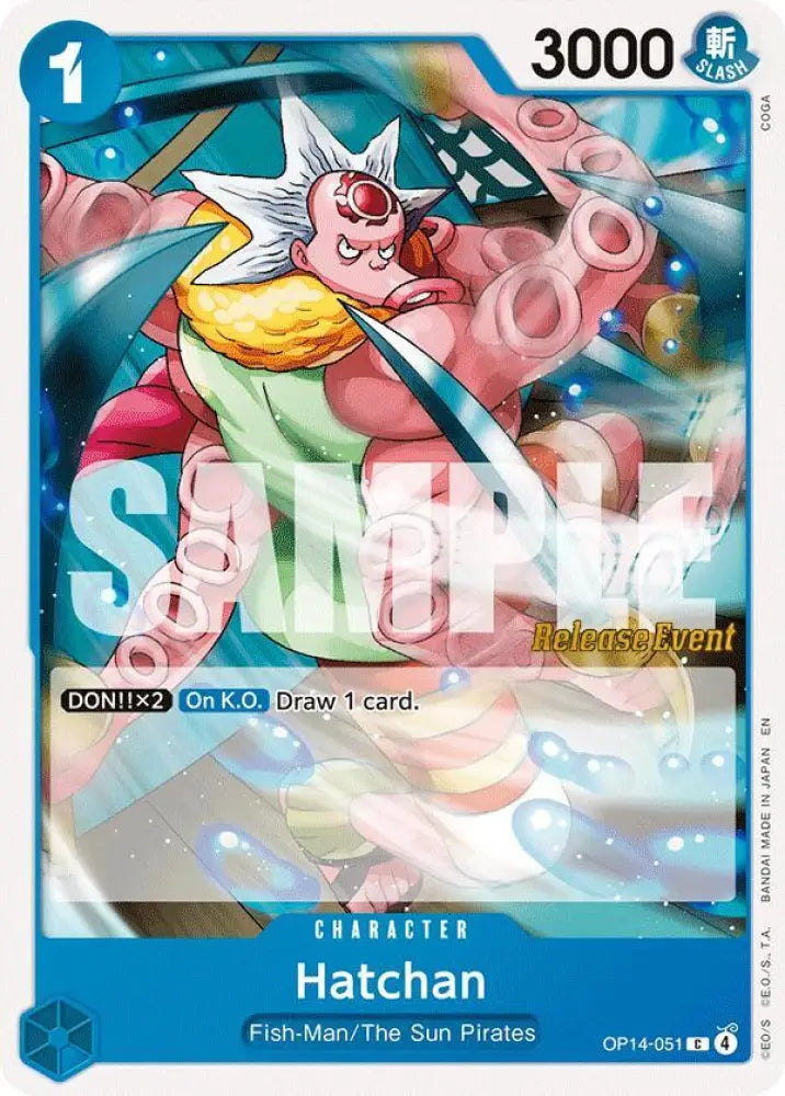 Hatchan (OP14-051) [The Azure Sea's Seven Release Event Cards]
