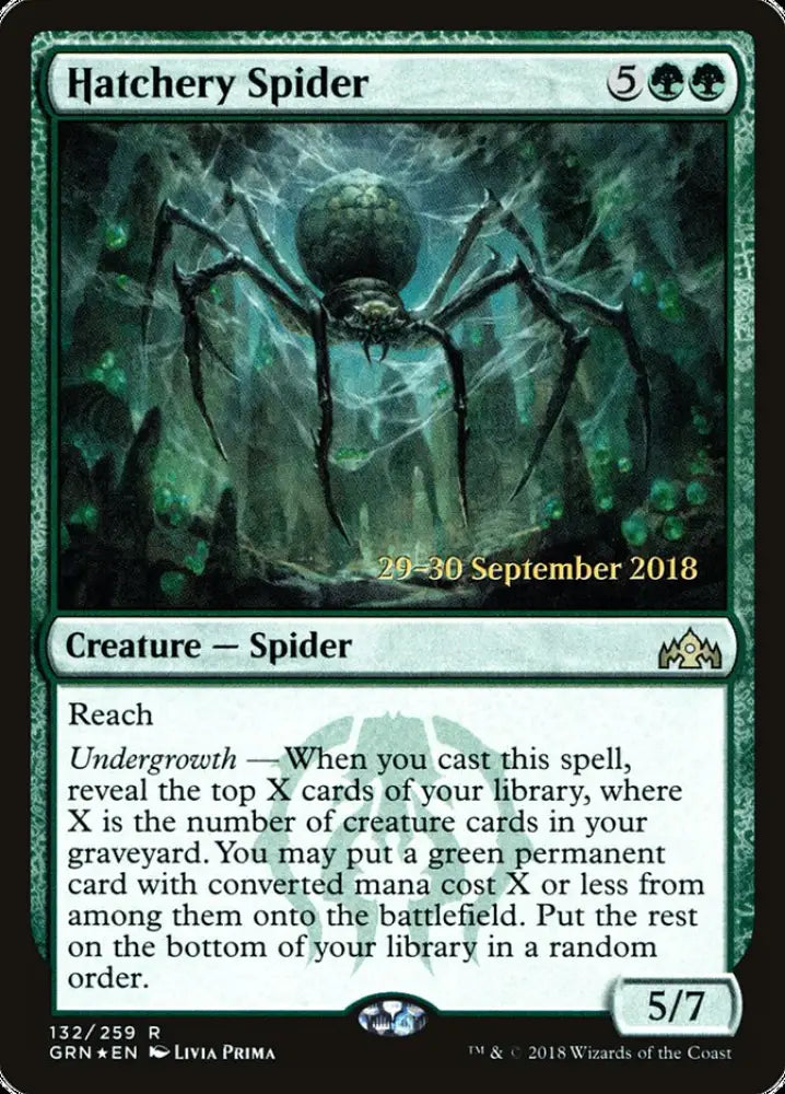Hatchery Spider [Guilds of Ravnica Prerelease Promos] - MTG Single