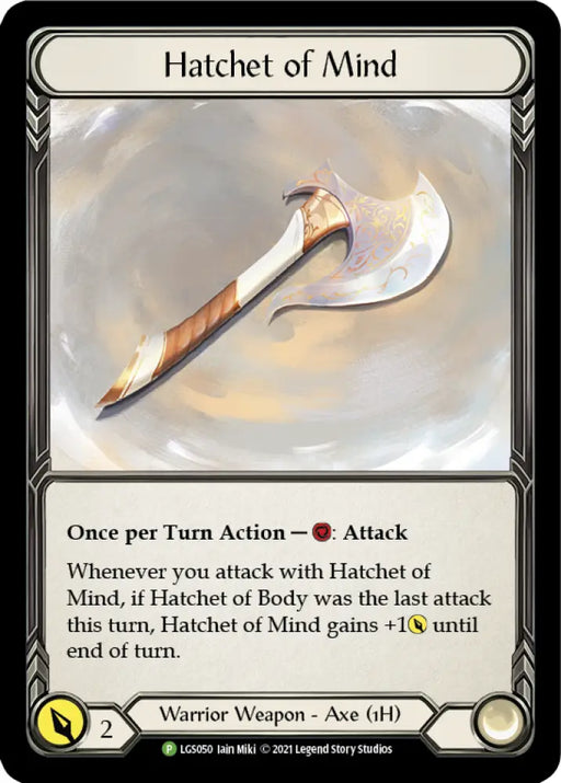 Hatchet of Mind [LGS050] (Promo) Cold Foil - Flesh And Blood Single