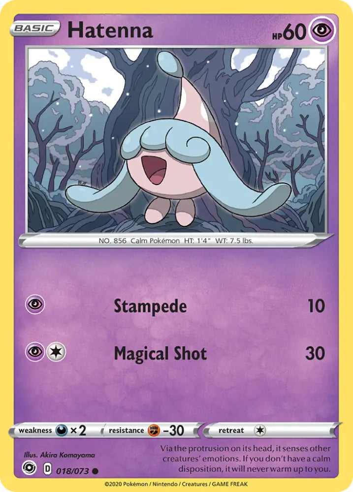Hatenna (018/073) [Sword & Shield: Champion’s Path] - Pokemon Single