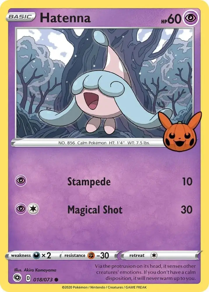 Hatenna (018/073) [Trick or Trade] - Pokemon Single